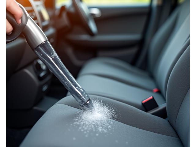 Professional interior vacuum cleaning service for cars