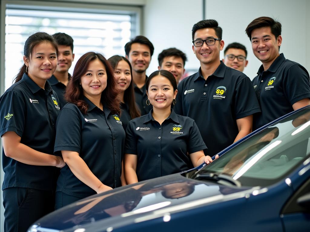 Professional car detailing team at SG Auto Spa Singapore